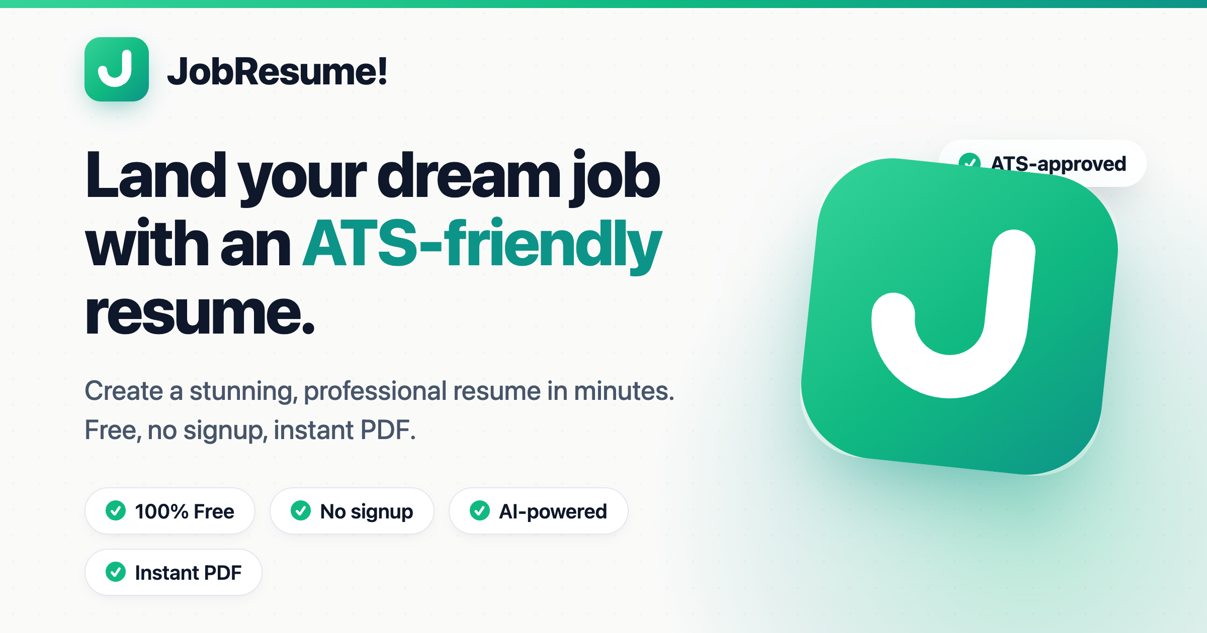 Jobsresume — 官网预览图